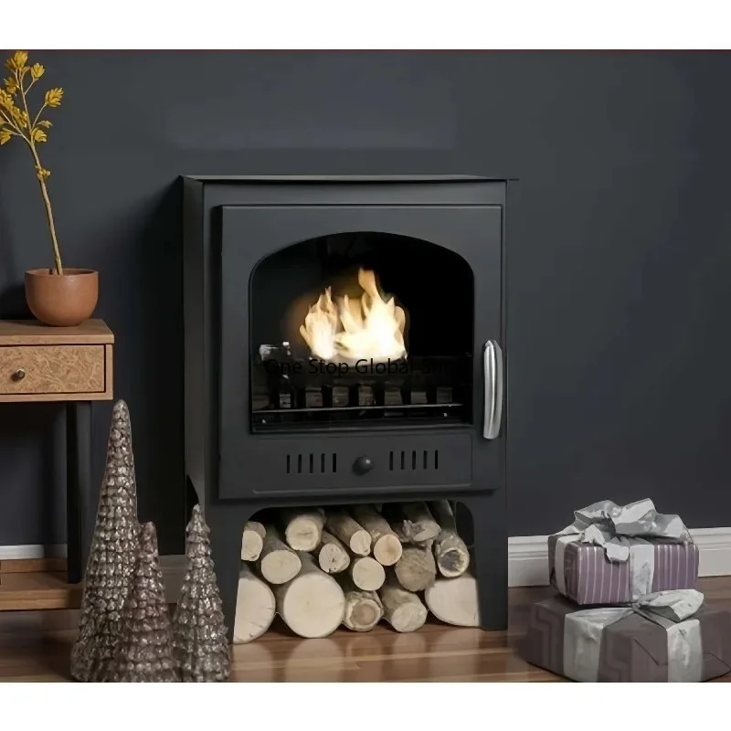 Winter Indoor Smokeless Real Flame Bio Ethanol Fireplace Safe Efficient Large Area Whole House Heater Living Room Bedroom Office view 2