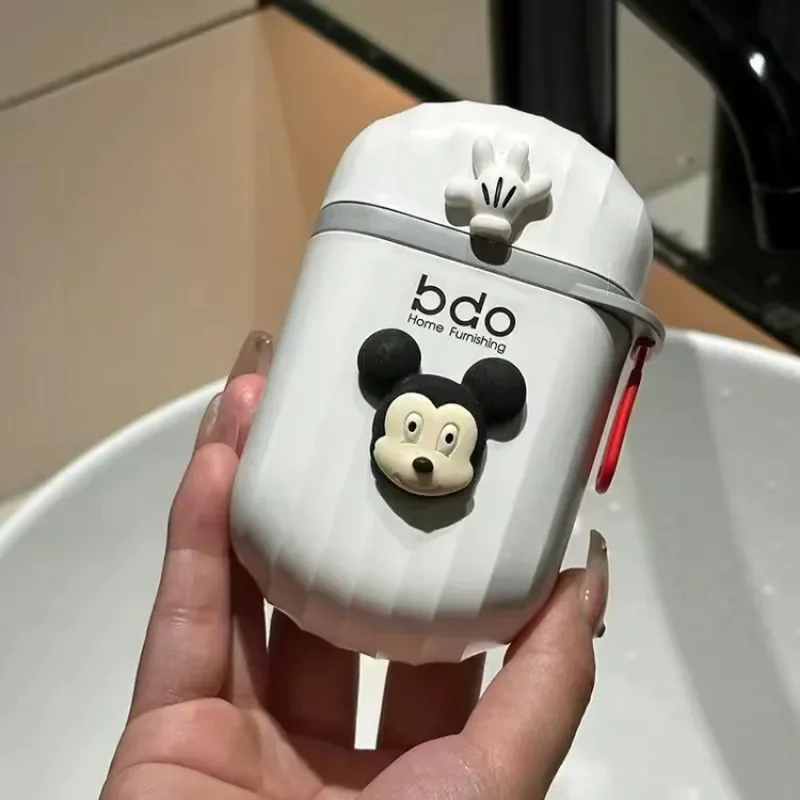 Disney Mickey Minnie Portable Travel Soap Box Waterproof Leakproof Soap Container Cartoon Easy Carry Bathroom Storage Sealed Box