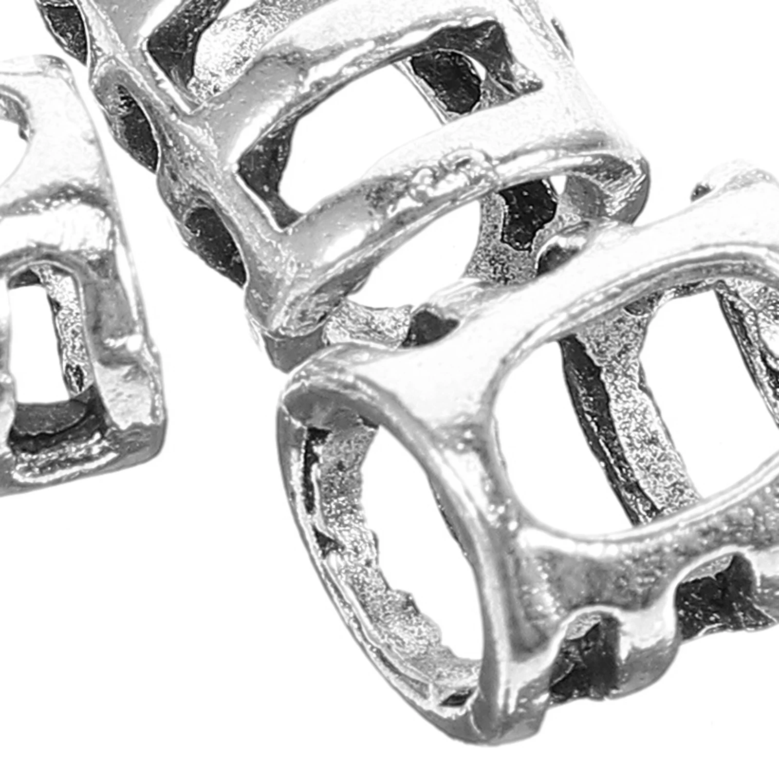

50 Pcs Hair Ring Accessories for Ponytail Braids Cuffs Braiding Tool Metal Clasps