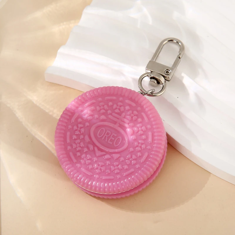 Oreo Cookie Keychain Cute Fashion Creative Food Fun Cookie Model Car Bag Pendant Jewelry Gift To Friends Boutique Gift