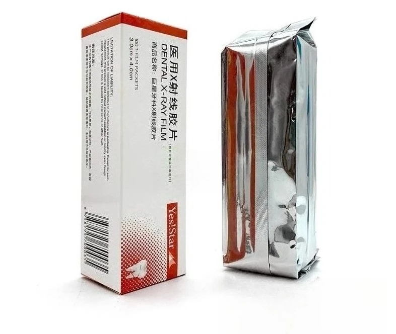 100Pcs/box 3CM * 4CM Dental X-ray Film Size Oral Cavity Medical Image Films Dental Radiograph Oral Materials