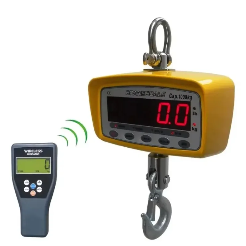 Veidt Weighing 20000KG OCS-D3 Pure Aluminum Alloy Shell Small Mini Industry Digital Crane Hanging Scale With Power Adapter LED
