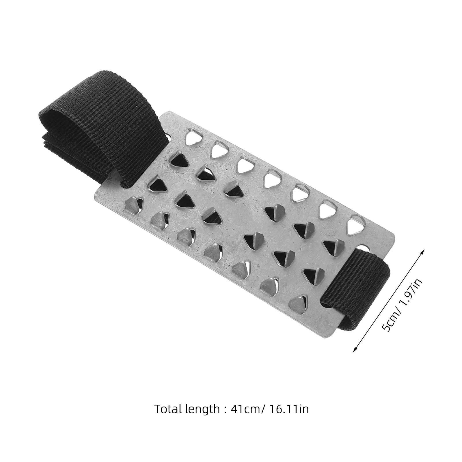 2 paia di tacchette da trazione per neve chiodate 26 impugnature antiscivolo per denti metallici per escursionismo arrampicata calzature invernali all'aperto sicurezza