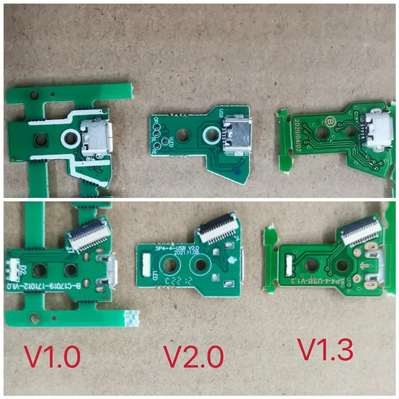 

100pcs/lot for Ps4 Not Original Gamepad Controller Micro Usb Charging Socket Board 1.0 1.3 2.0