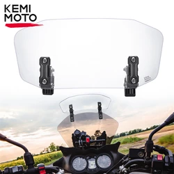 Parabrezza moto universale regolabile estensione Spoiler clip parabrezza parabrezza rialzato in metallo accessori moto