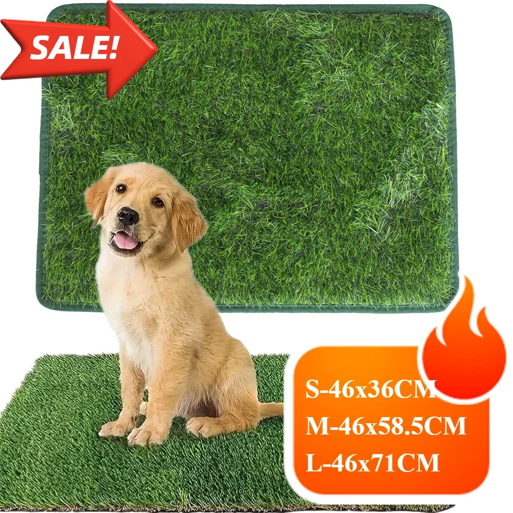 Washable and Reusable Dog Litter Mat Pet Products Artificial Grass Mat Dog Grass Mat Indoor Outdoor Flooring Puppy Pee Grass