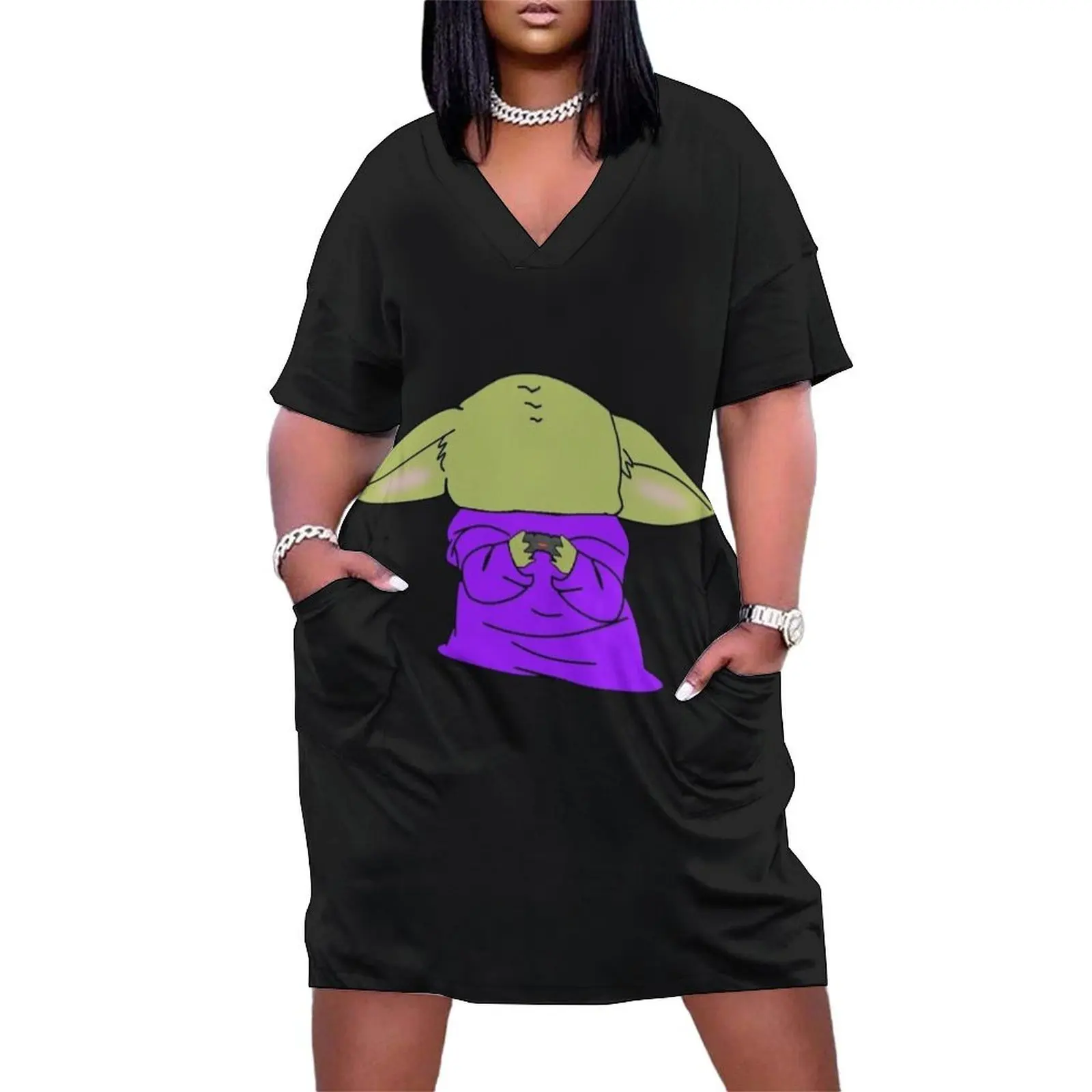 gamer player alien Loose Pocket Dress Beachwear prom dresses summer woman dress 2025