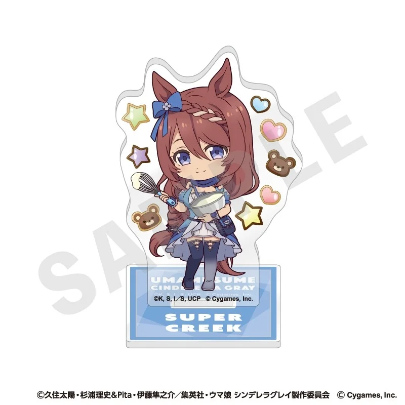 10CM Q-version Uma Musume Cinderella Gray Character HD Acrylic Stand Desktop Oguri Belno Tamamo Model Accessories Toy For Gift view 4