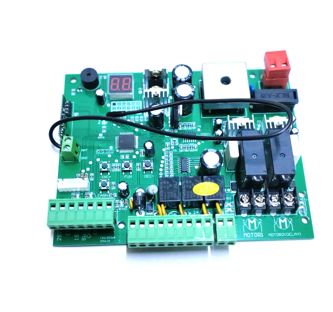 only working for 24VDC!!!!!  Replacement automatic Swing gate motor opener control circuit board electronic card 24VDC