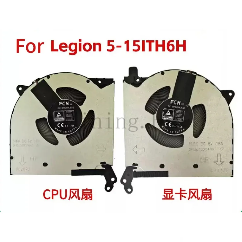 

CPU GPU Cooling Fan suitable for Lenovo Legion 5-15ITH6H 82JH notebook