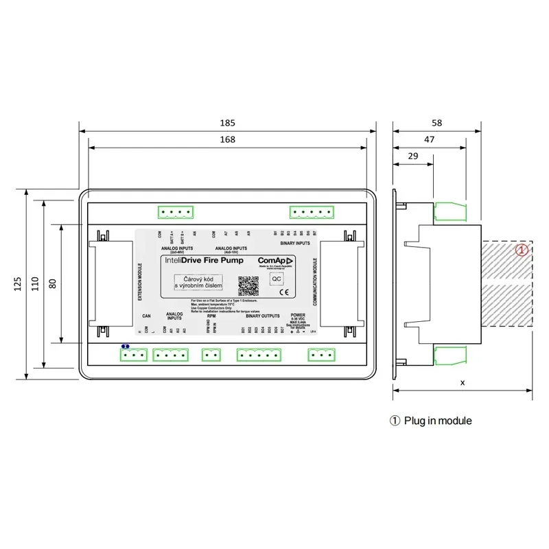 Original ID-FLX FPC  Engine Controller Designed for Diesel Driven Fire Pump Applications