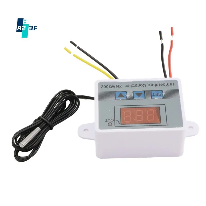 

A23F-XH-W3002 Микрокомпьютерный цифровой термостат с зондом, термостат, охлаждающая температура, переключатель управления