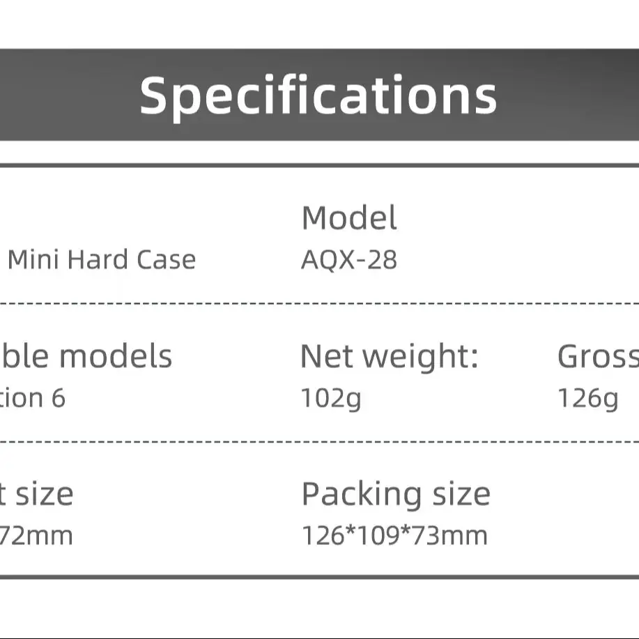 

For DJI OSMO Action 6 Mini Protective Storage Case - Safety Storage Bag for Action Cameras