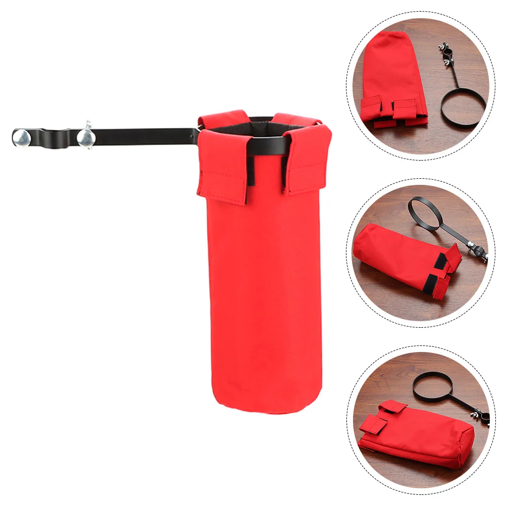 

Drumsticks Storage Bag Portable Holders Hanging Rack Percussion with Shoulder Strap Red
