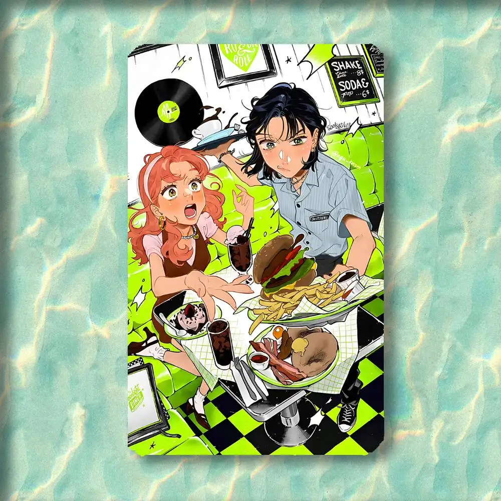 Mitsuki Koga Aya tgswiiwagaa Sticker Film Tape Skin for Credit Card Debit Card Cartoon Waterproof Stickers Small Chip