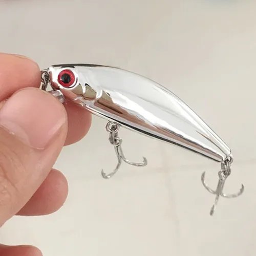 Ufishing 5,6 cm/6,6g Shore Cast hundimiento pesca Minnow señuelo galvanizado Mini cebo Wobbler
