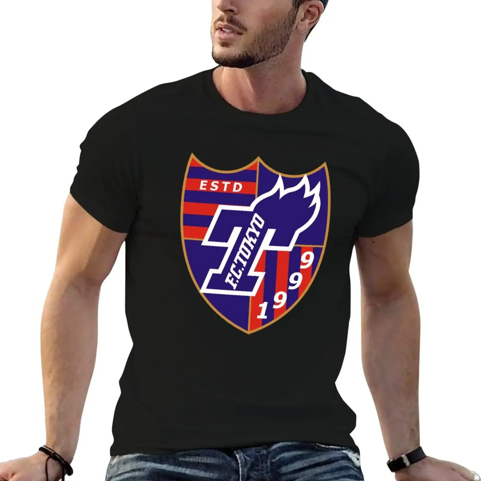 

FC Tokyo Crest/Logo Baseball  Sleeve T-Shirt summer tops aesthetic clothes Man t-shirt Funny t-shirt mens fashion