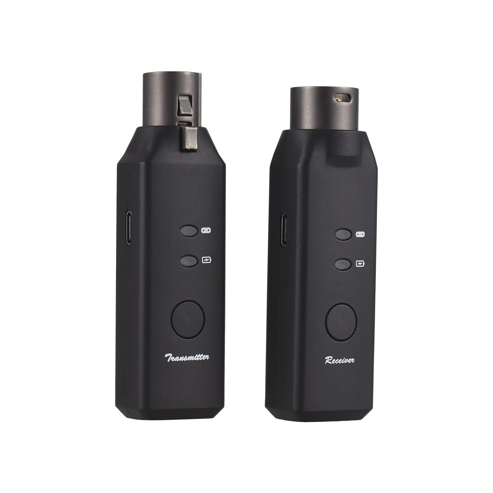 Micrófono STLF M-VAVE inalámbrico Xlr transmisor y receptor sistema de micrófono para micrófono dinámico muestreo de 24 bits/48KHz de doble canal