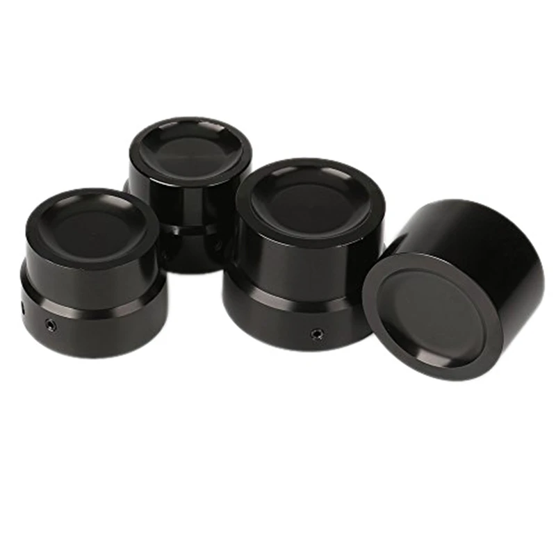 Black Front Rear Axle Nut Cover Axle Caps Bolu for 883 1200 Xl Dyna Fatboy Street Bob Super Glide V-Rod Softail(Pack 4)