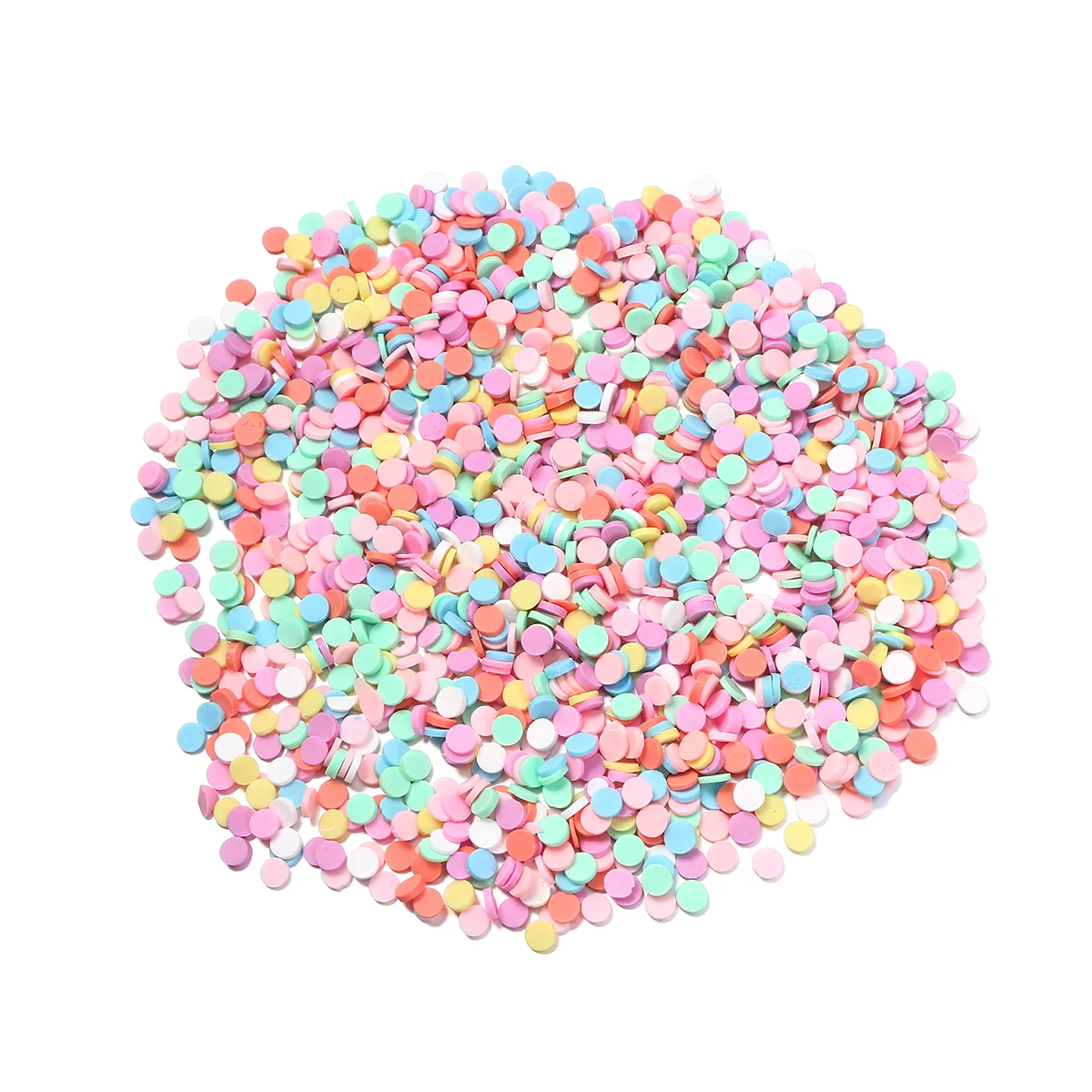 100 G/Pack Phone Case DIY Assceeories Bulk Scrapbook Decoration Sprinkles Polymer Clay Round Supplies