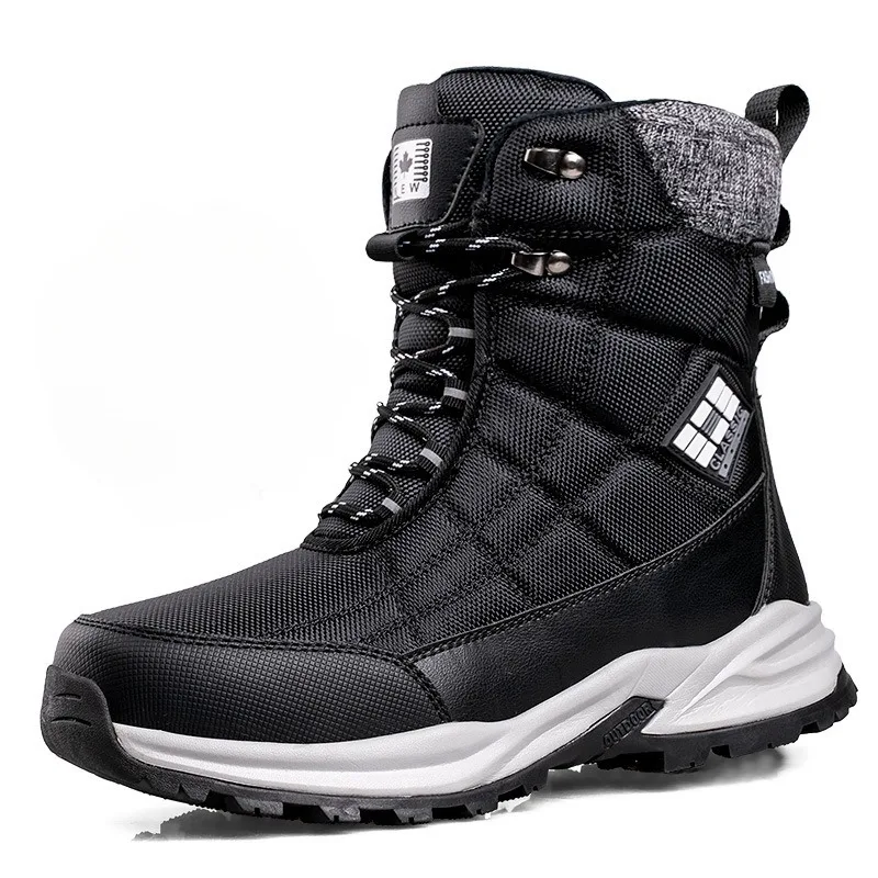 Winter Men Boots Outdoor Waterproof Snow Boots Thickened Plush Warm Winter Boots for Men High-top Cotton Shoes Botas Para Hombre