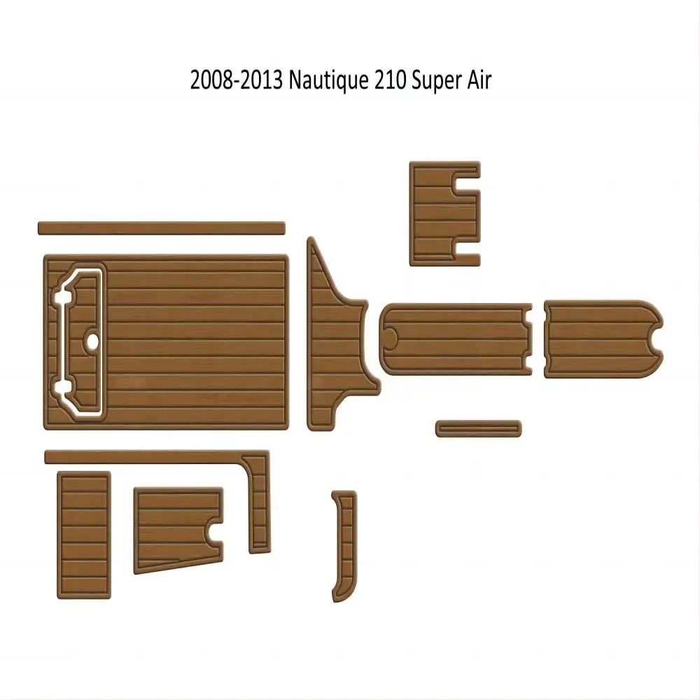 2008-2013 Nautique 210 Super Air Cockpit Pad Boat EVA Foam Teak Deck Floor Mat Backing Self Adhesive SeaDek Gatorstep Style