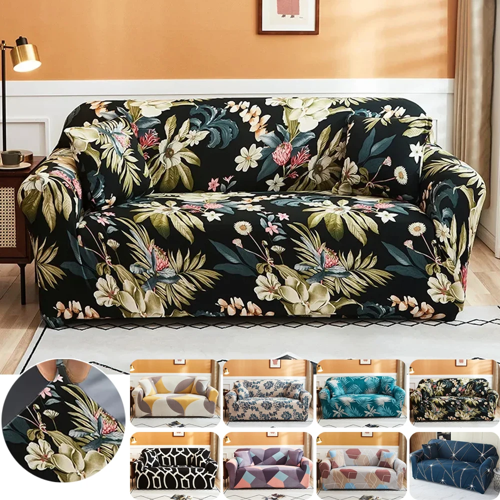 

Removable Elastic Sofa Covers for Living Room Printed Furniture Protector Slipcovers Couch Covers 1/2/3/4 Seater Sofas Überzug