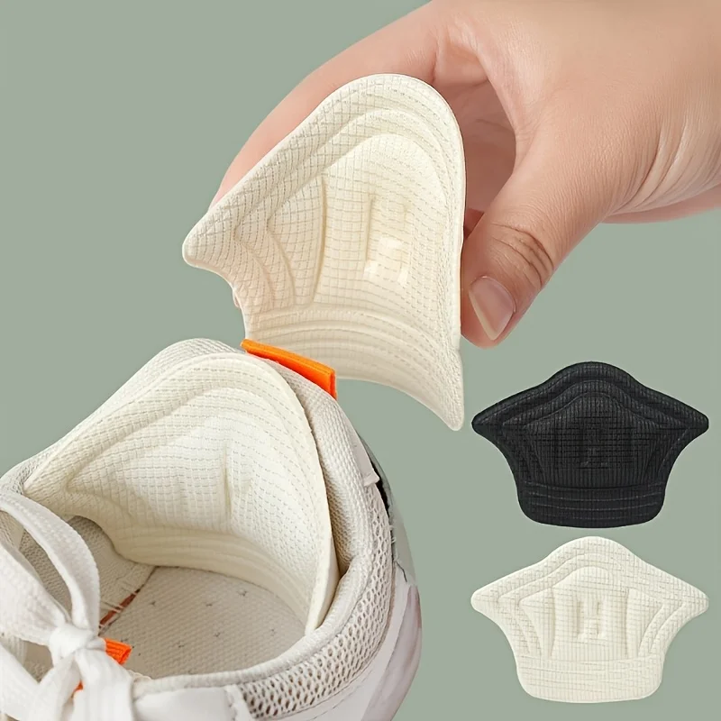 4Pcs Insoles Patch Heel Pads for Sport Shoe Adjustable Size Pain Feet Care Protector Adhesive Back Sticker Shoe Insert Insole