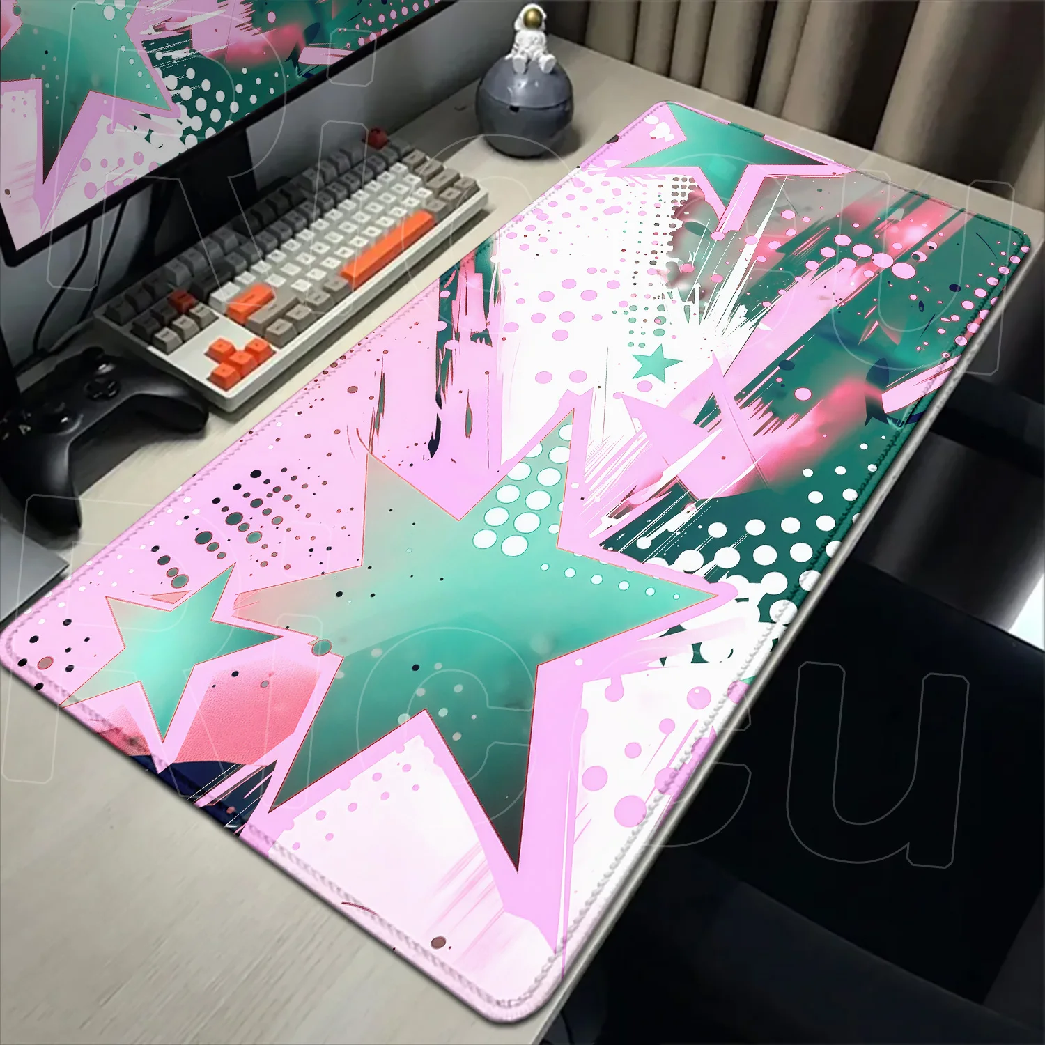 

XXL Creative Star Graffiti Mouse Pad Gamer Kawaii Desk Mat Computer PC Accessories Table Keyboard carpet Anime expand Mat Gaming