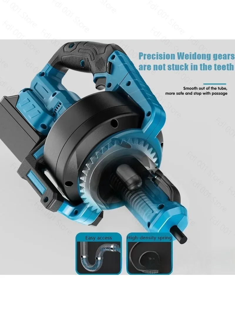 Germany and Japan imported technology 21V pipeline dredging machine, sewer, toilet, plug dredging, multi-function, lithium