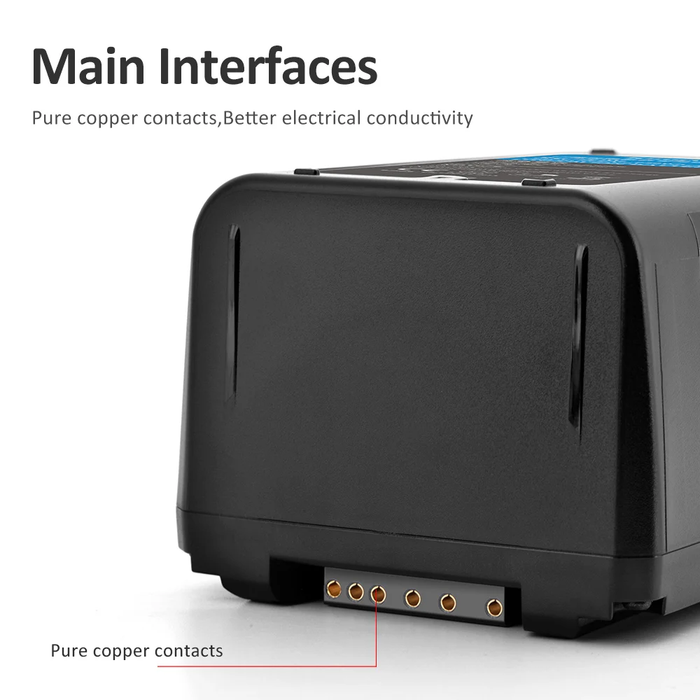 Kingma High Capacity 21000mAh BP-300W 300Wh V Mount V Lock Battery for  Camcorder Broadcast Video Camera