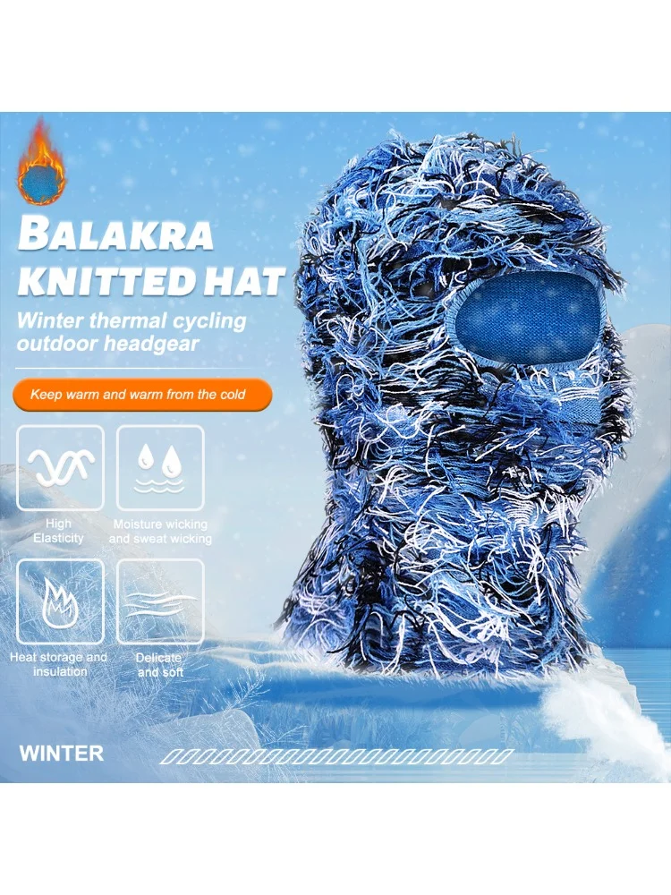 AliExpress Winter Warm Cycling Mask Thermal Knit Mask Breathable Windproof Bike Mask Balaclava Motorbike Ski