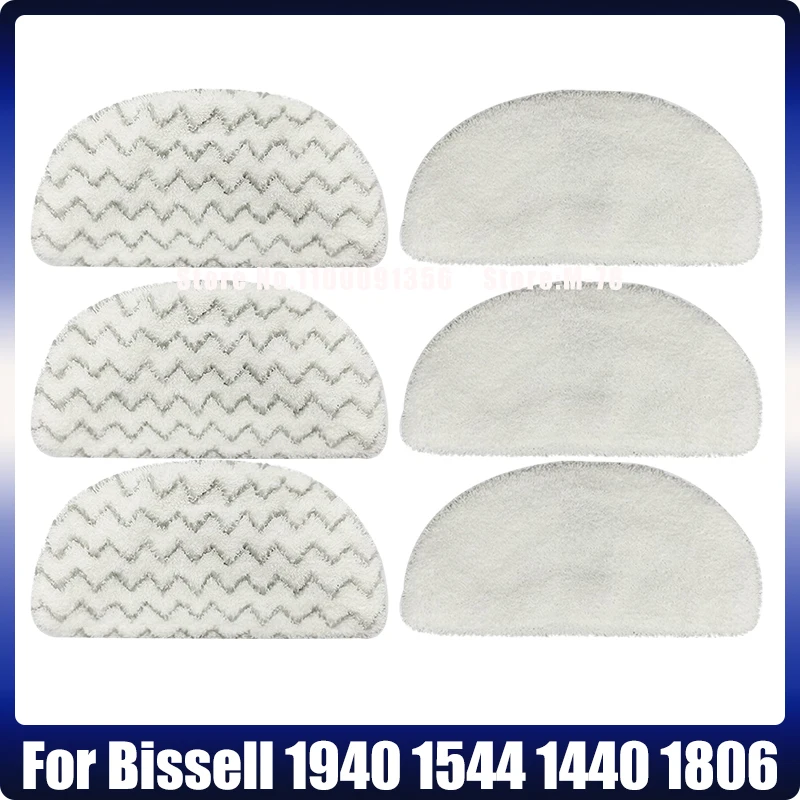 Replacement Washable Steam Mop Pads Rags For Bissell Powerfresh 1940 1544 1440 Steam Mop Cloth 1544A 2075A 1806 5938 Spare Parts