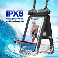 Universal Underwater Clear Cellphone Case Touchscreen Dry Bag With Neck Lanyard Waterproof Phone Pouch For Beach Pool Swimming