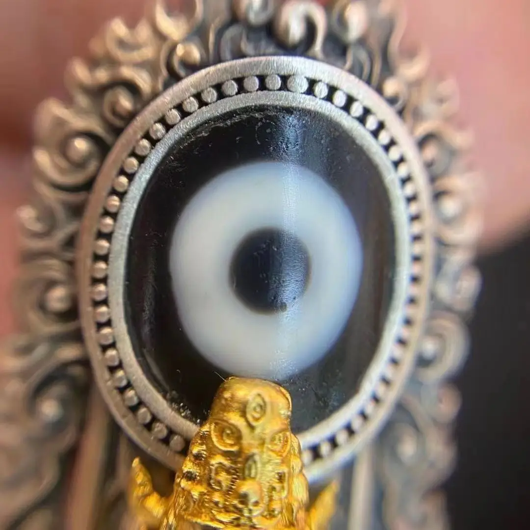 YS Tibet Celestial Bead Pendant Zakiram Celestial Bead God of Wealth Celestial Bead with One Eye Precision Design