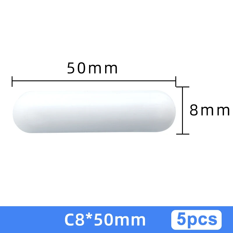 Produktbild von 6 PTFE-Magnetrührstäbe – Zylindrisch, Stabil, Wiederverwendbar – Für Labor & Chemische Experimente