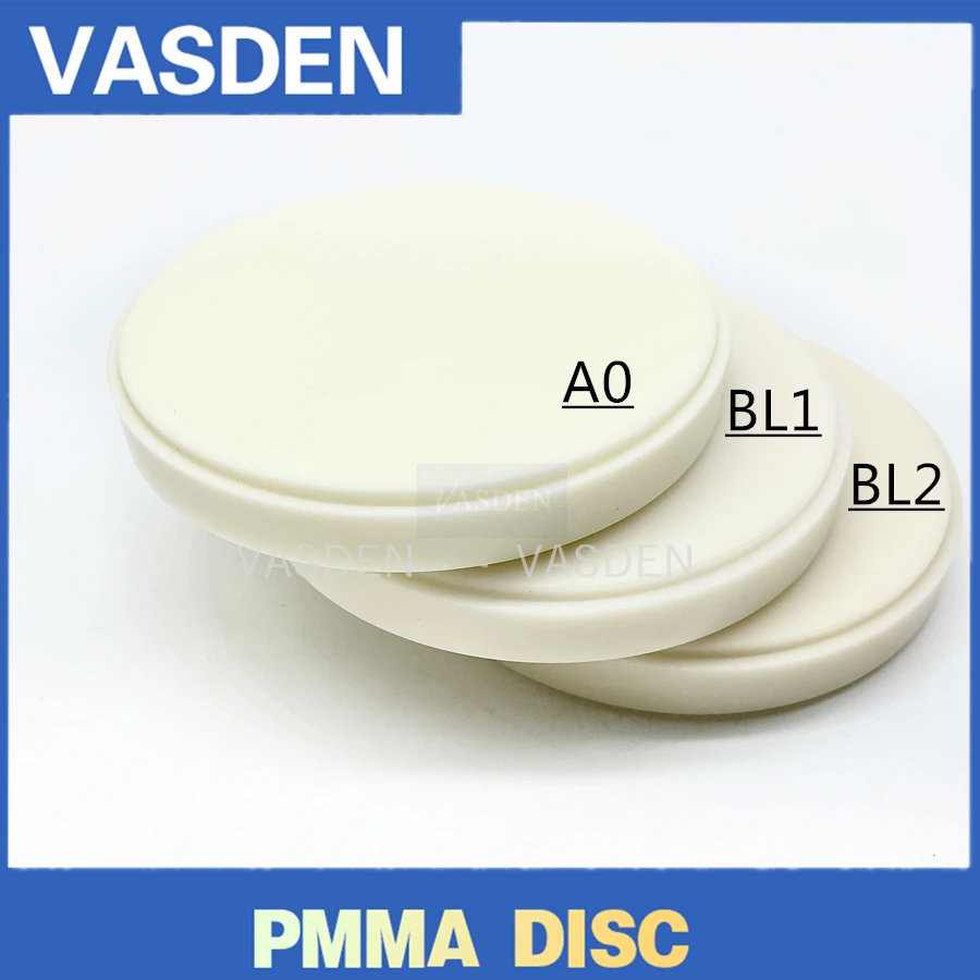 

BL1 BL2 Colors Monolayer PMMA Dental Block Blench Color Denture Pmma Disc 98mm CADCAM Milling PMMA Blank Dental Lab Material