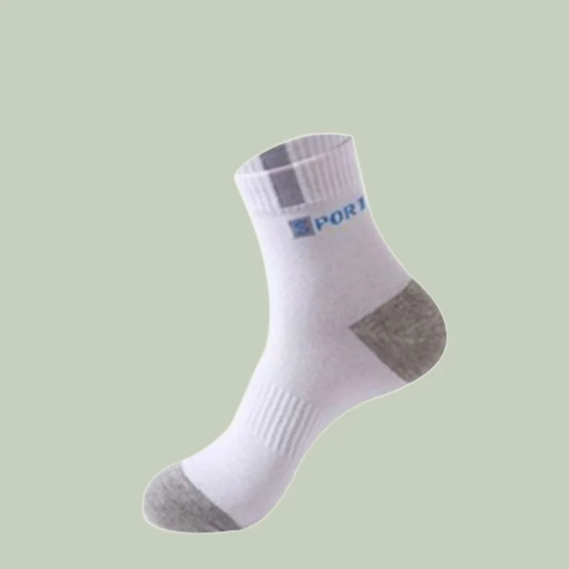 Chaussettes de sport en coton à tube moyen pour hommes, chaussettes longues dépistolet antes, absorbant la transpiration, basket-ball, haute qualité, 5 paires, 10/20 paires