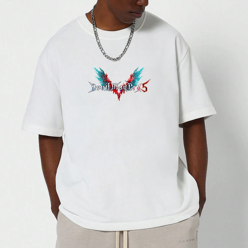 

Personalized Short Sleeve Tee Graphic T Shirts Y2k D-Devil May Cry Men's Clothing Oversize T-shirt Streetwear Summer Tops