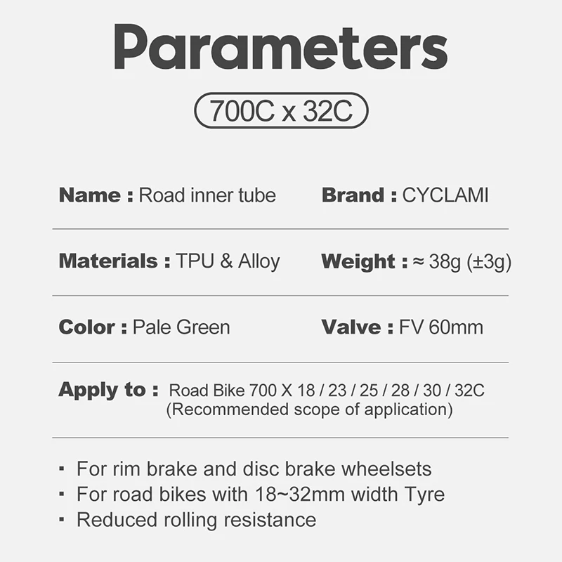 Chambre à air de vélo ultralégère, 2023 runner 32C, vélo de route, TPU opathy 700c, 60mm, longueur 80mm, assujetfrançaise, baignoire super légère, nouveau, 700