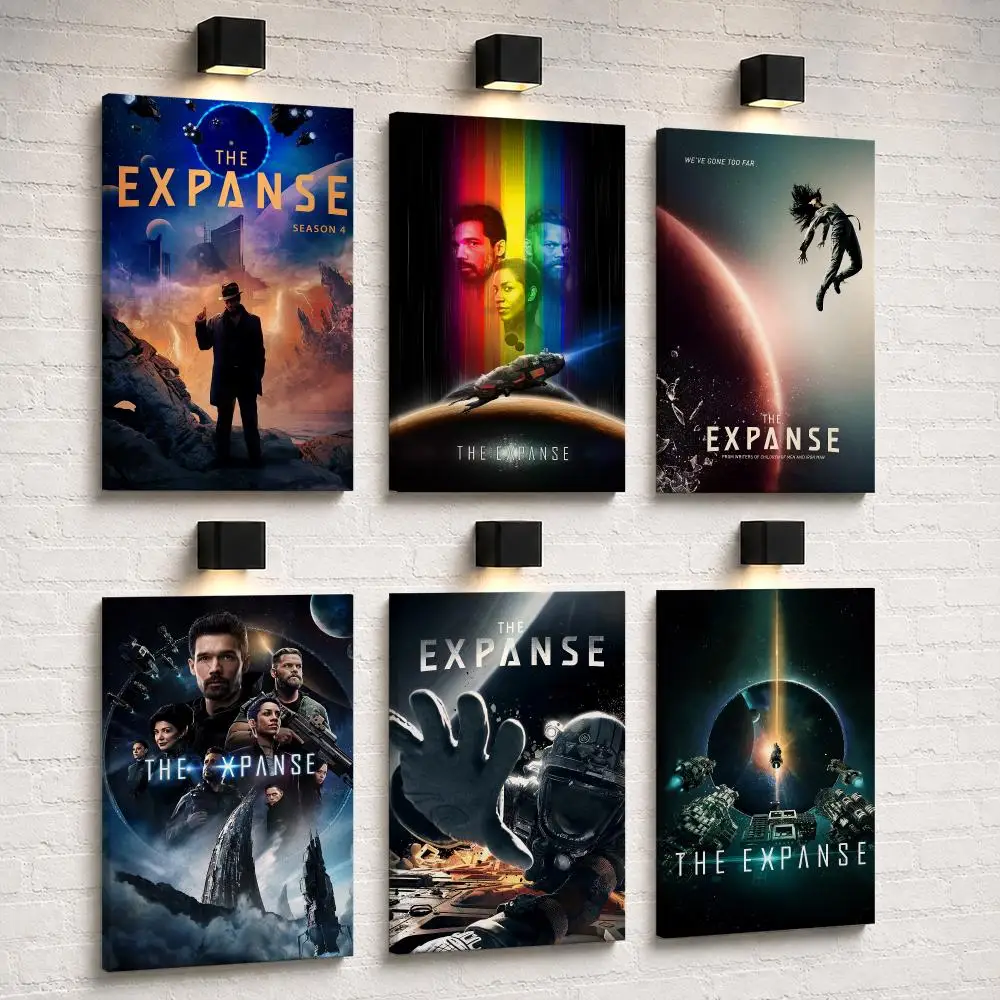 Classic TV The E-Expanse Framed Wall Painting Canvas Poster Ready to Hang Wall Art for Bedroom Living Room Home Decor Gift