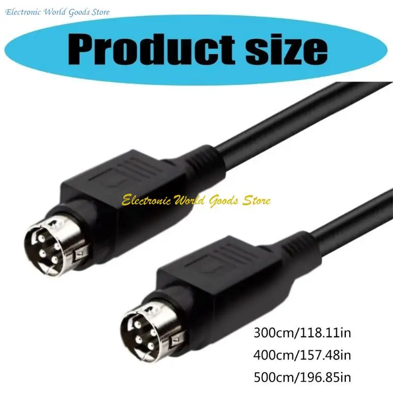 A3PDプロフェッショナル4ピンDINスピーカーR1700BT R1600TIIIスピーカーケーブル用の優れた信号伝送用ケーブル