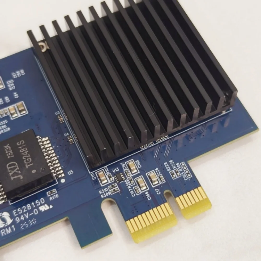 بطاقة 10G RJ45 LAN لخوادم Realtek8127 PXEenabled PCIe 4.0 1X واجهة مع ميزة استيقاظ الشبكة