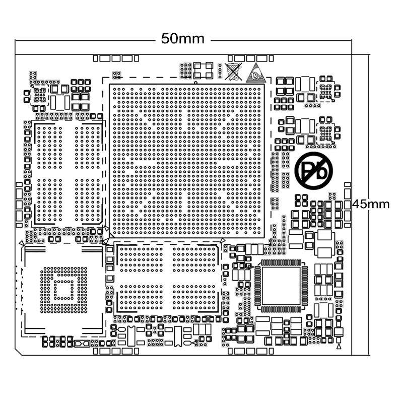 Płyta główna ArmSoM-LM7 RK3588, pakiet LGA, ultrkompaktowy rozmiar 45 mm × 50 mm, 8 GB lpddr4x, 32 GB emmc