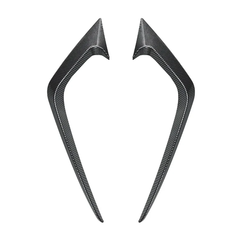 

AA-Car Front Bumper Splitter Spoiler Decorative Trims Fog Light Canard For Ford Fiesta ST MK6 12-2017 Carbon Fiber Pattern Parts