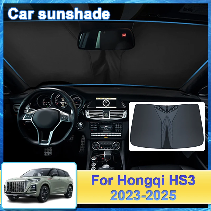 

Car Front Rear Sunshield For Hongqi HS3 2023 2024 2025 Full Coverage Visor Protection Privacy Sunshade Car Interior Accessories