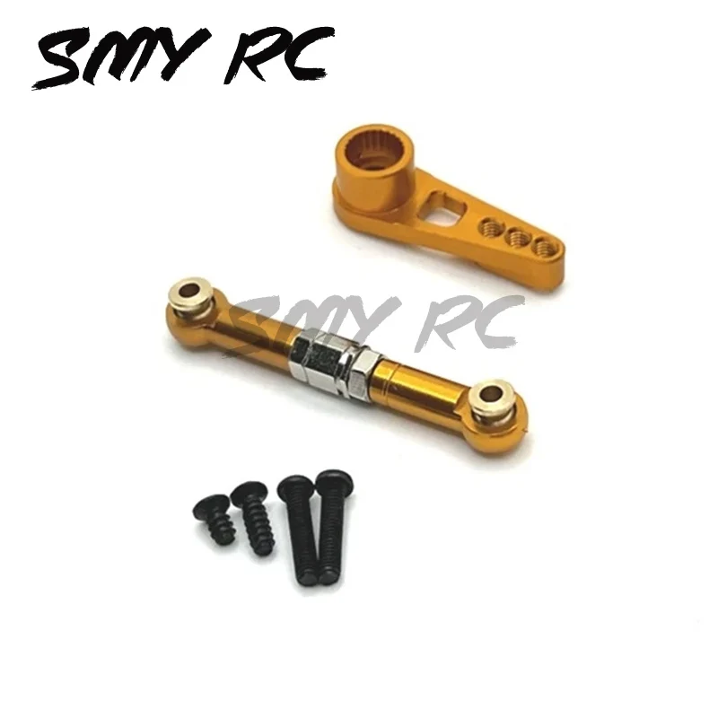 SCY 16101 16102 16103 16104 16201 Metal 25T Servo Arm Servo Horn Steering Servo Link Rod 1/16 RC Car Upgrade Parts Accessories