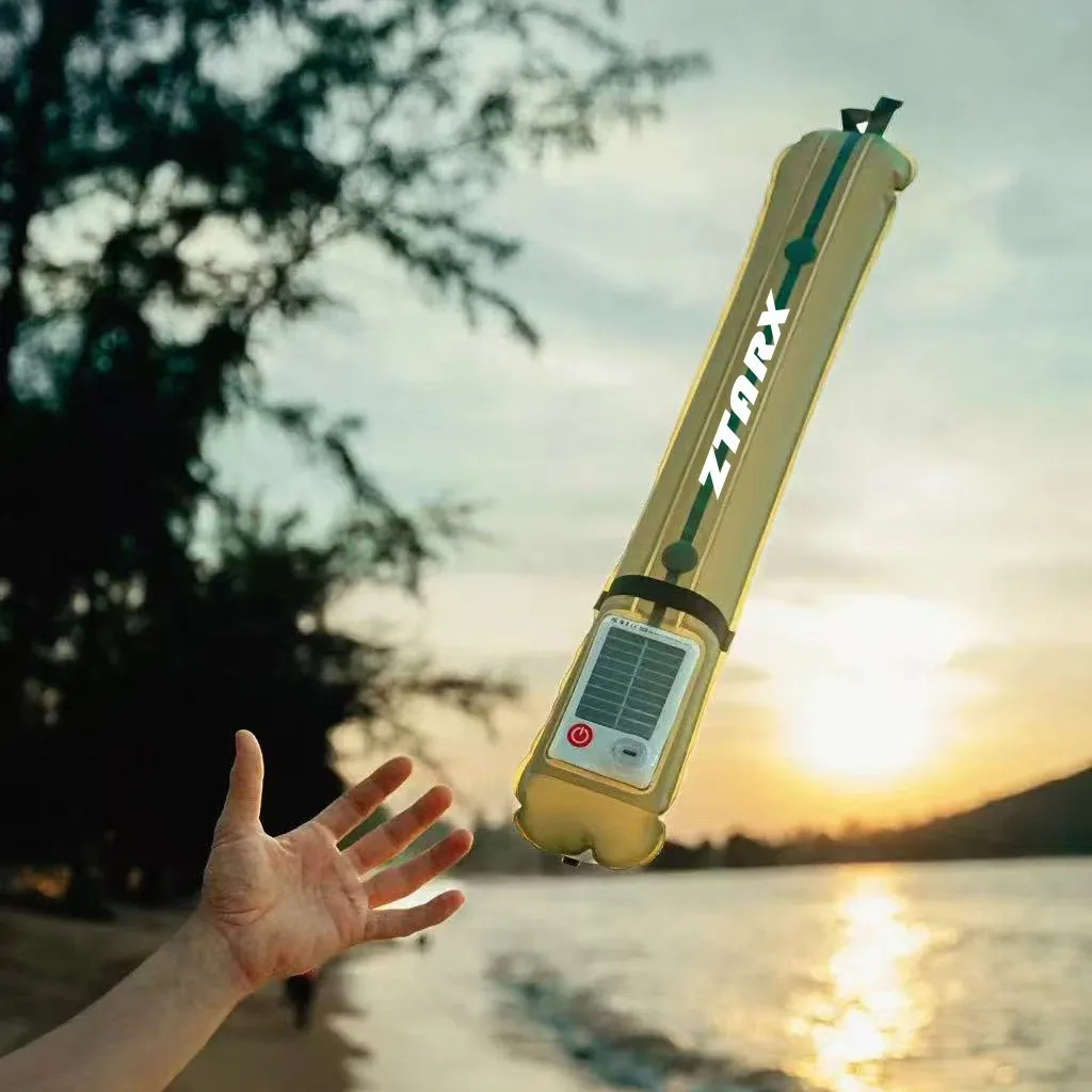 في الهواء الطلق جديد التخييم الشمسية نفخ ضوء للطي مقاوم للماء المغناطيسي التخييم ضوء عمود الهواء الخفيفة #3