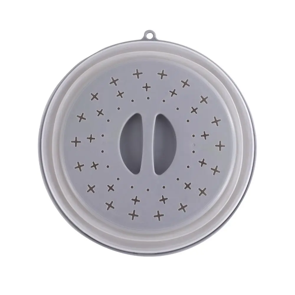 Multifunction Microwave Splatter Cover Easy Grip Splash-proof Food Preservation Cover Foldable BPA-Free Fruit Washing Basket