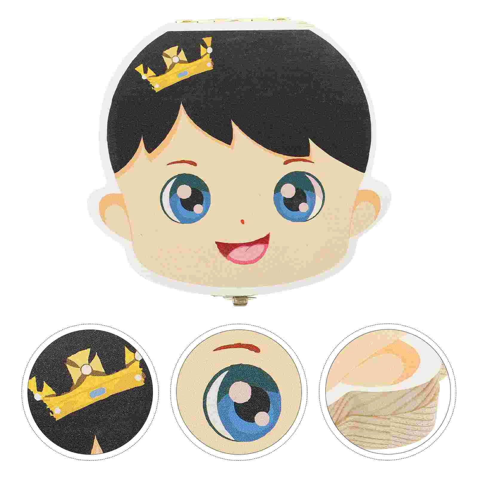 

Collection Box Baby Teeth Container Tooth Saver Infant First Fairy Alloy Kids Holder Newborn Keepsake Memorial Case